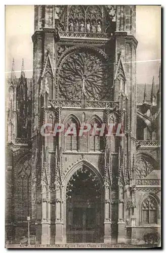 Cartes postales Rouen Eglise Saint Ouen Portail des Marmousets