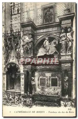 Cartes postales Cathedrale de Rouen Tombeau du duc de Breze