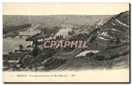 Ansichtskarte AK Rouen Vue generale prise de Bon Secours