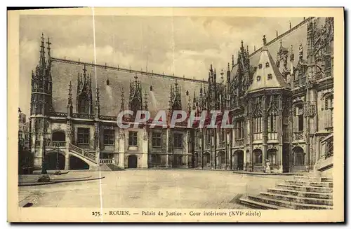 Ansichtskarte AK Rouen Palais de Justice Cour Interieure