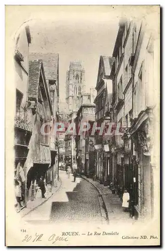 Cartes postales Rouen La Rue Damiette