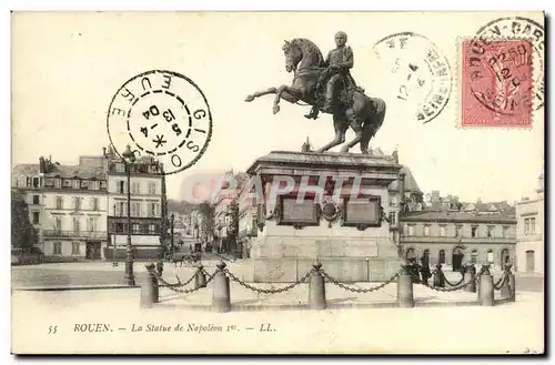 Cartes postales Rouen Le Statue de Napoleon 1er