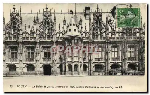 Ansichtskarte AK Rouen Le Palais de Justice Ancien parlement de Normandie