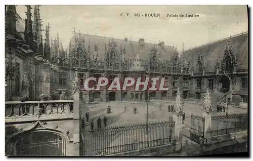 Cartes postales Rouen Le Palais de Justice