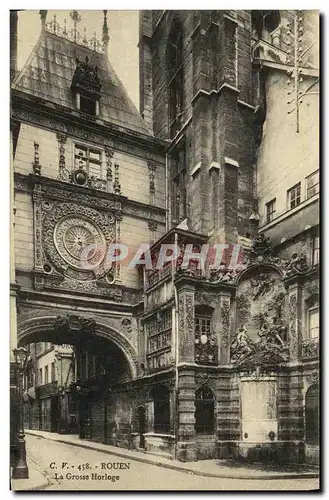 Cartes postales Rouen La Grosse Horloge