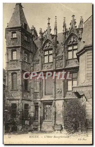 Cartes postales Rouen L Hotel Bourgtheroulde