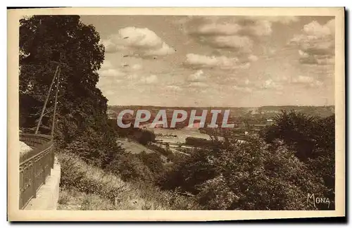 Cartes postales Rouen La Seine et la ville vues de Canteleu