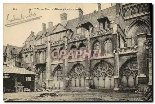 Cartes postales Rouen Cour d Albane Ancien cloitre