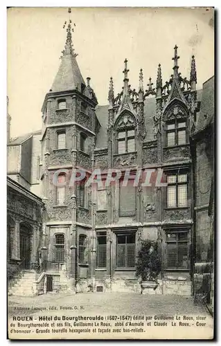 Cartes postales Rouen Hotel du Bourgtheroulde