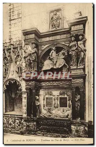 Cartes postales Rouen Cathedrale Tombeau du duc de Breze