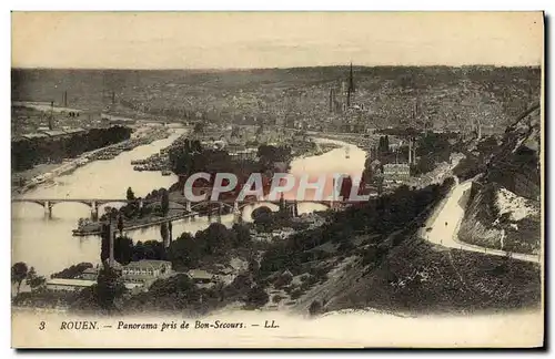 Ansichtskarte AK Rouen Panorama Pris de Bon Secours