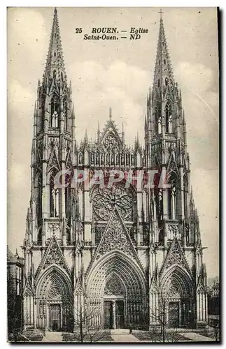 Cartes postales Rouen Eglise Saint Ouen