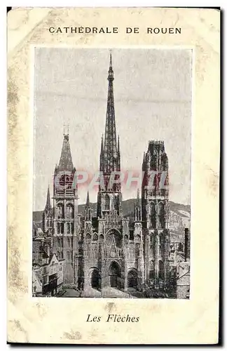 Ansichtskarte AK Rouen Cathedrale Les fleches