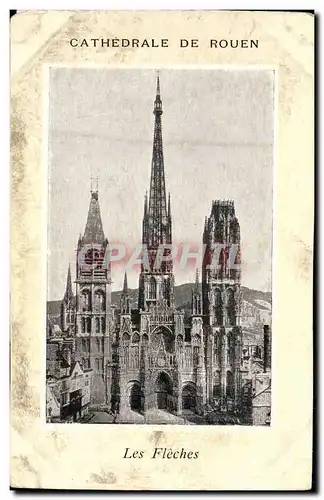 Cartes postales Rouen Cathedrale Les fleches