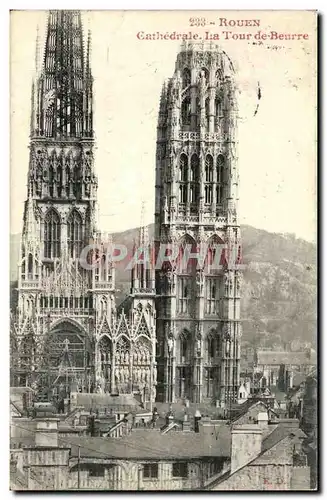 Cartes postales Rouen Cathedrale La Tour De Beurre