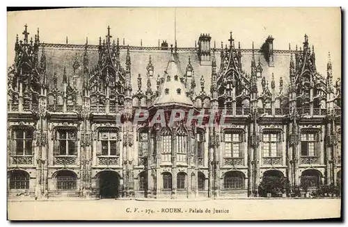 Cartes postales Rouen Palais de Justice