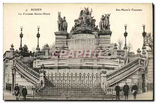 Cartes postales Rouen La Fontaine Saint Marie