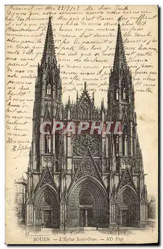 Cartes postales Rouen L Eglise Saint Ouen