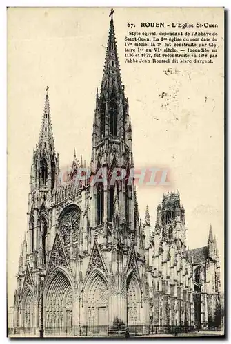 Cartes postales Rouen L Eglise Saint Ouen