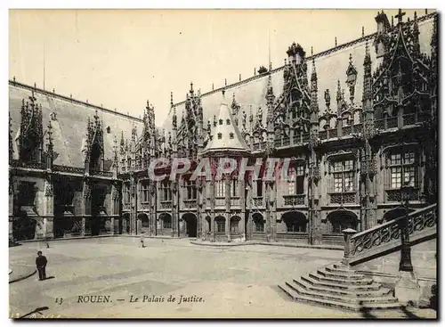 Cartes postales Rouen Le Palais de Justice