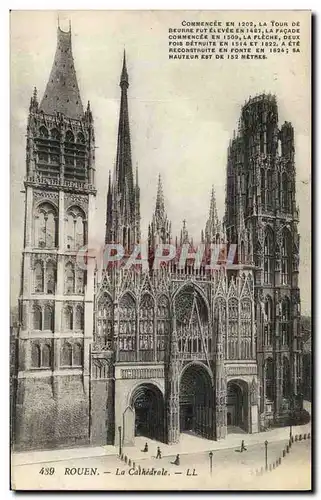 Cartes postales Rouen La cathedrale