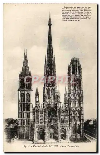 Cartes postales Rouen La cathedrale