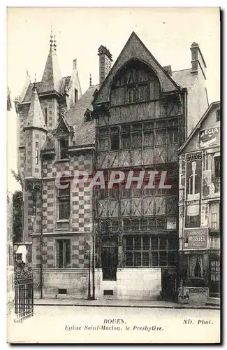 Cartes postales Rouen Eglise Saint Maclou le Presbytere