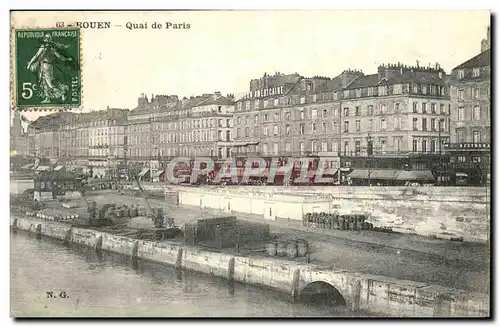 Cartes postales Rouen Quai de Paris