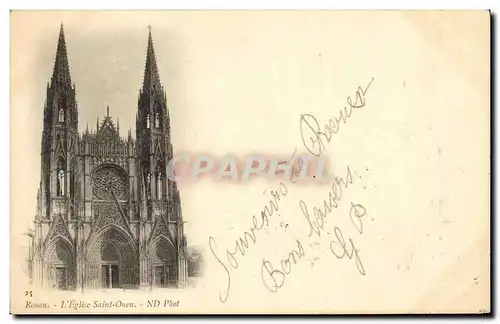 Cartes postales Rouen L Eglise Saint Ouen