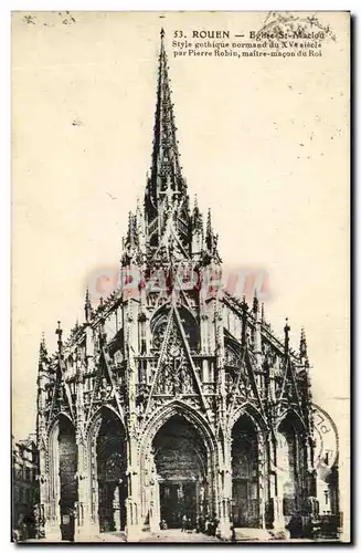 Cartes postales Rouen Eglise St Maclou