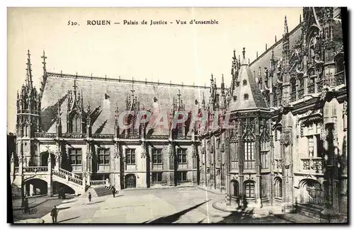 Cartes postales Rouen Palais de Justice Vue D Ensemble