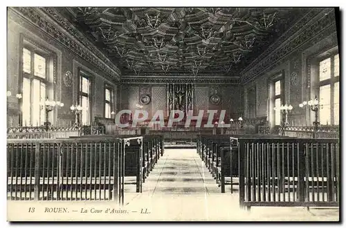 Cartes postales Rouen La Cour d Assises