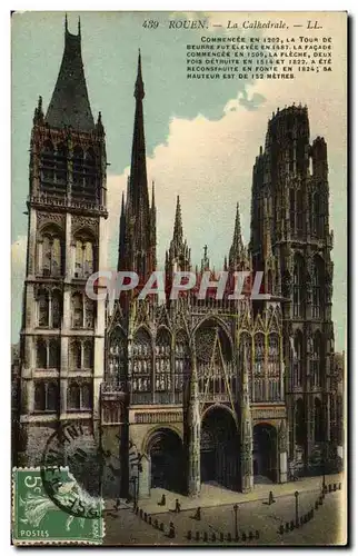 Cartes postales Rouen La Cathedrale