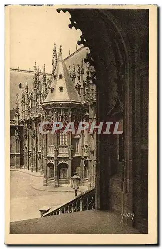 Cartes postales Rouen DEtail du palais de justice