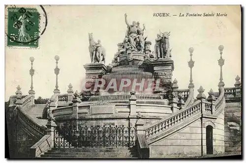 Ansichtskarte AK Rouen La Fontaine Sainte Marie