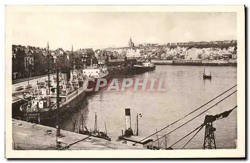 Ansichtskarte AK Dieppe Le Londres et l Arromanches Bateaux