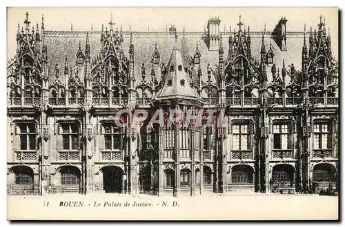 Cartes postales Rouen Le Palais de Justice