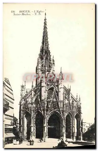 Cartes postales Rouen L eglise Saint Maclou