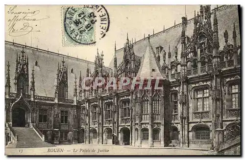 Cartes postales Rouen Le Palais de Justice