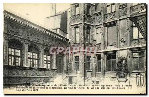 Ansichtskarte AK Rouen Hotel du Bourgtheroulde Cour d honneur