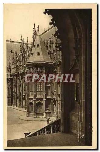 Cartes postales Rouen Detail Du Palais de Justice