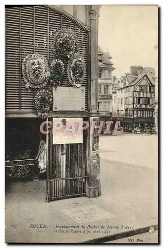 Ansichtskarte AK Rouen Emplacement du bucher de Jeanne d arc brulee le 30 mai 1431