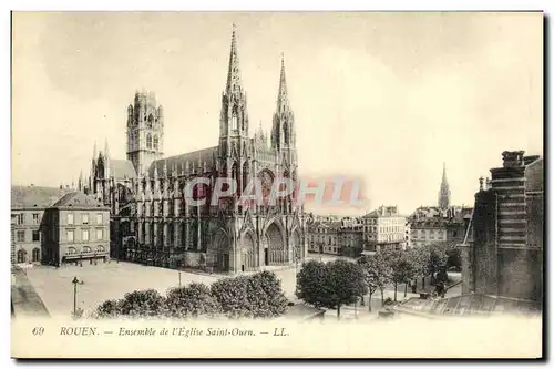 Cartes postales Rouen Ensemble de L eglise Saint Ouen