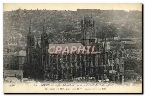 Ansichtskarte AK Rouen Eglise St Ouen vue de la cathedrale