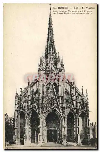 Cartes postales Rouen Eglise St Maclou