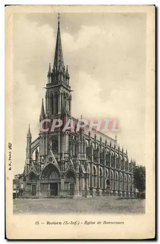 Cartes postales Rouen Eglise De Bonsecours