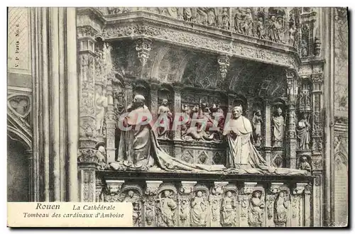 Ansichtskarte AK Rouen La Cathedrale Tombeaux des cardinaux d Amboise