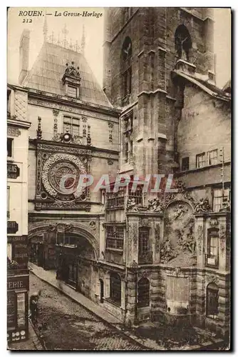 Cartes postales Rouen La Grosse Horloge