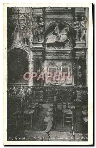 Cartes postales Rouen La Cathedrale Tombeau du Duc de Breze