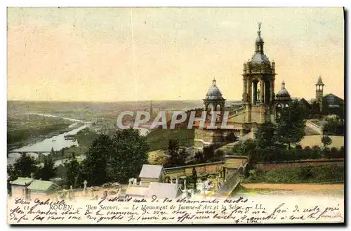 Cartes postales Rouen Bon Secours Le Monument de Jeanne d Arc